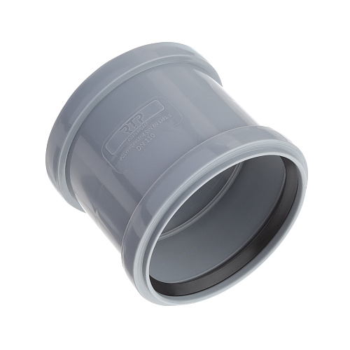 Муфта соединительная (с перегородкой) ВК ПП 110, серый,РТП