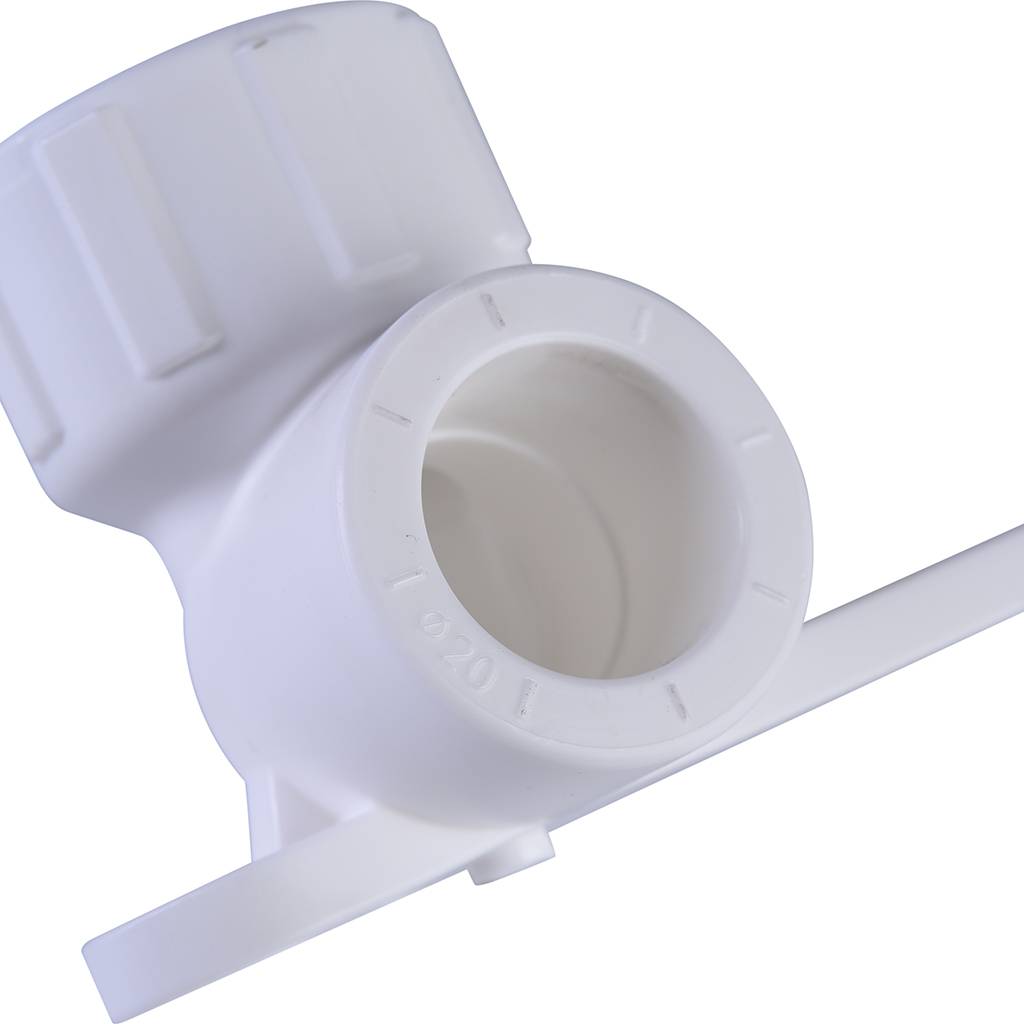 Настенный комплект Политэк 20х1/2 с внутренней резьбой для смесителя для полипропиленовых труб под сварку (цвет белый), 9600202012