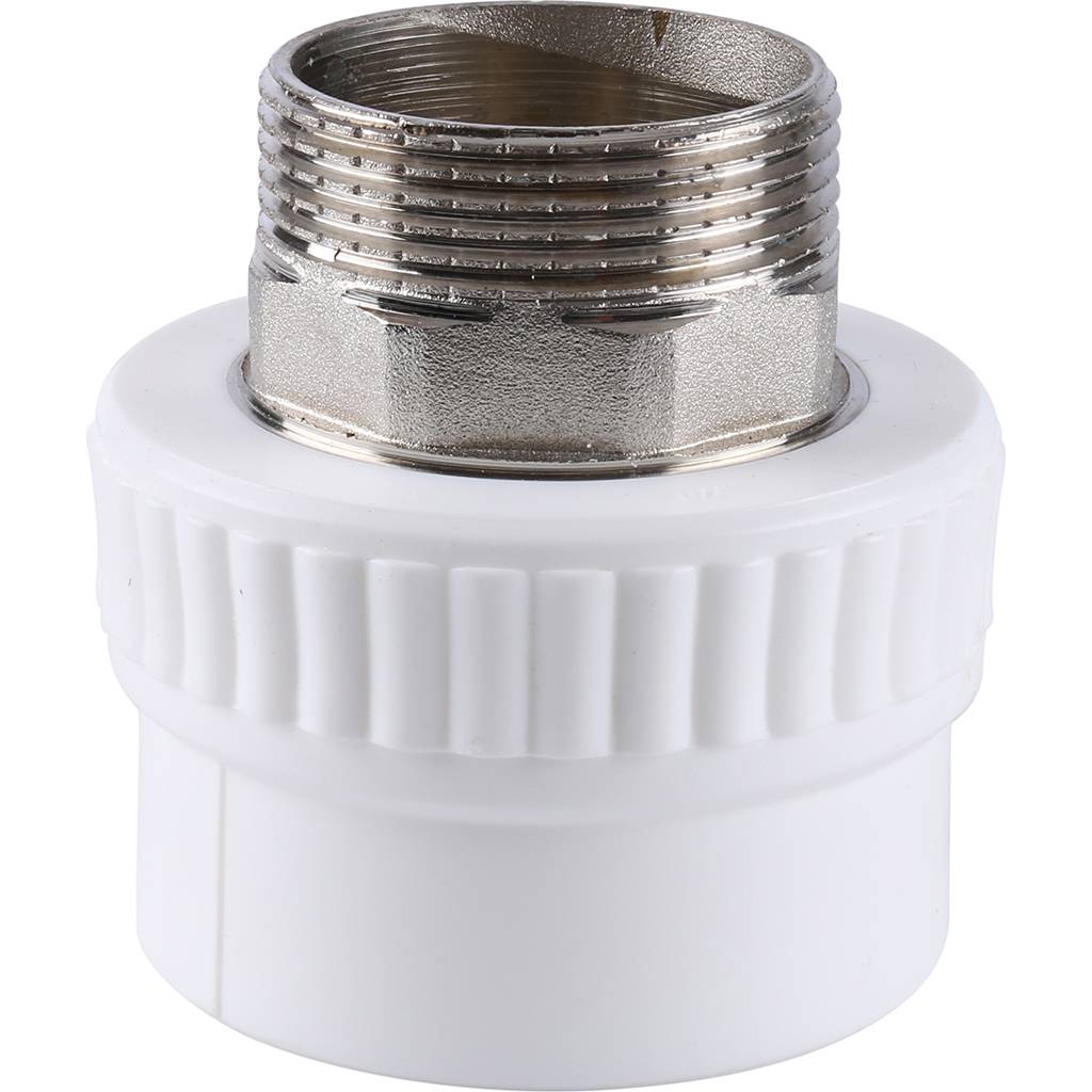 Муфта комбинированная Kalde под шестигранник (наруж. резьба, 50x1 1/2 ) для полипропиленовых труб под сварку, 3222-nmo-501b06