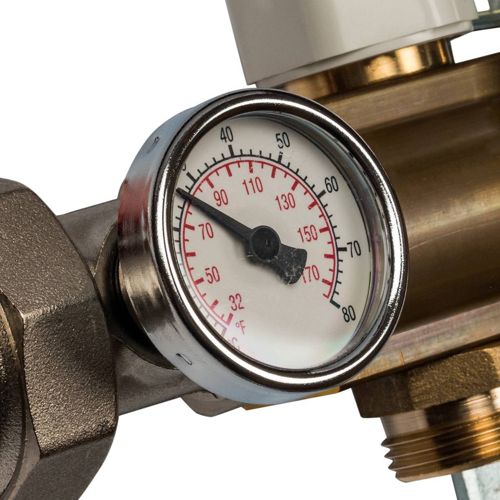 Распределительный коллектор из латуни с расходомерами STOUT 4 выхода, SMB 0473 000004