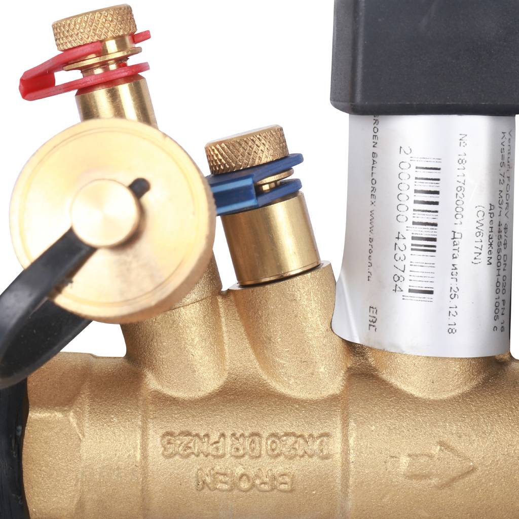 Клапан балансировочный БРОЕН Venturi FODRV DN 020 PN 16 ручной фланцевый с дренажем