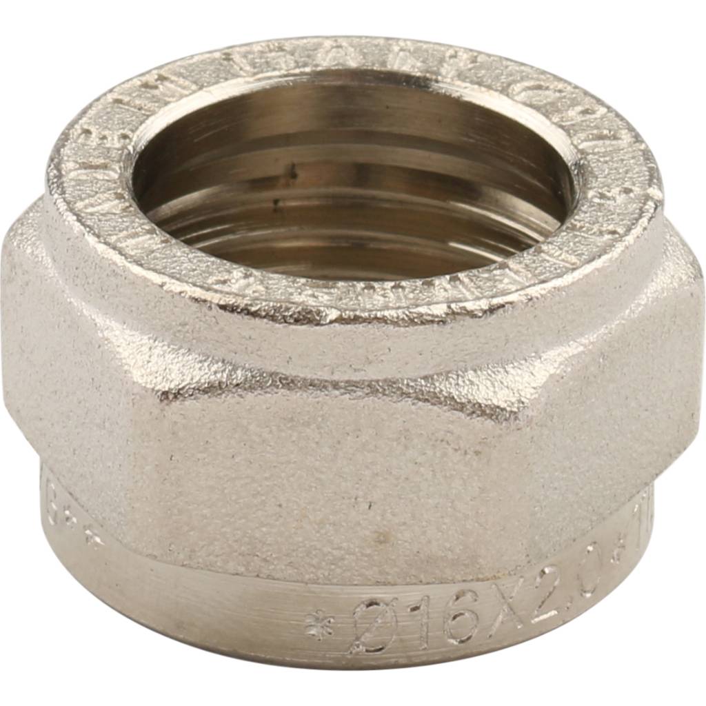 Угольник TIEMME с внутренней резьбой (16х2.0х3/4) для металлопластиковых труб винтовой, 1600061