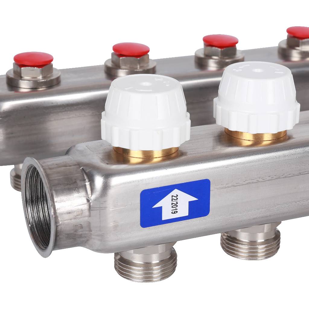 Коллектор из нержавеющей стали без расходомеров STOUT 13 выходов