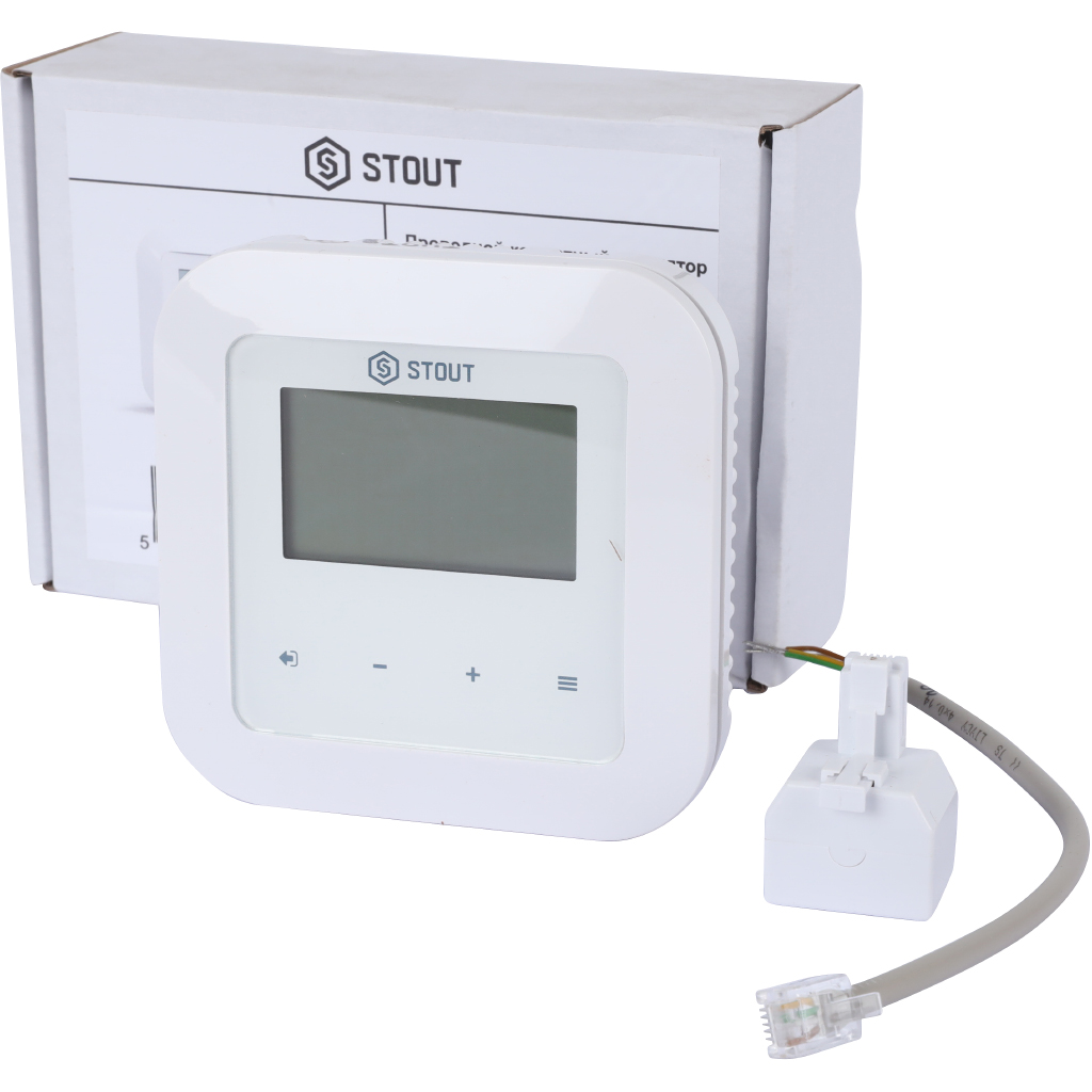 Проводной комнатный регулятор STOUT RI-1 с RS-связью, STE-0101-001007
