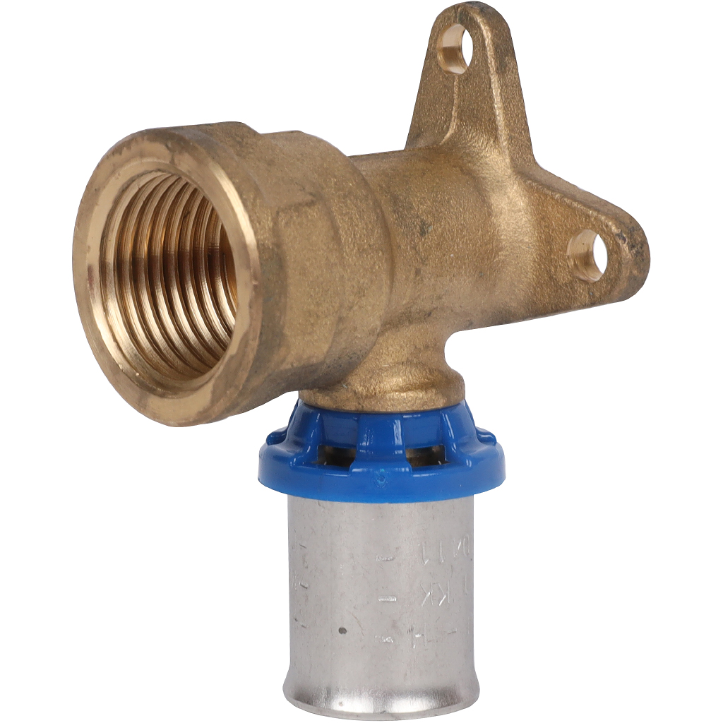 Угольник APE настенный с креплением удлинённый 1/2 х16 для металлопластиковых труб прессовой, ARL3503100