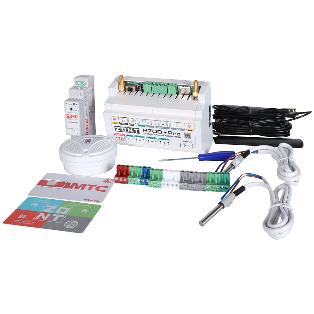 Универсальный ZONT GSM / Wi-Fi контроллер ZONT H700+ Pro