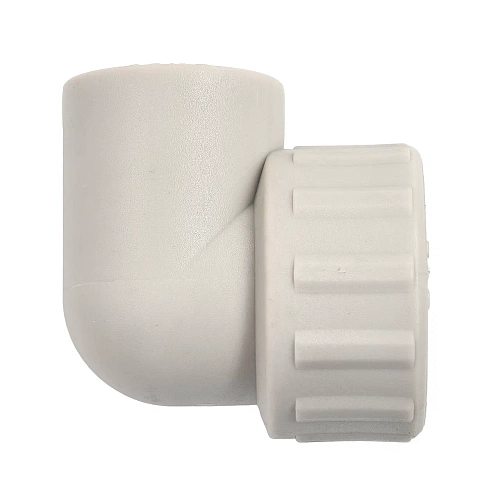 Угольник комбинированный PPR внутренняя резьба 25х 3/4,  серый, РТП