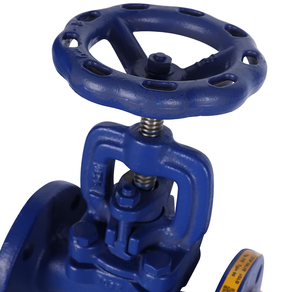 Клапан запорный ZETKAMA 215A Ду25 Ру16 фланцевый из чугуна, 215A025C00