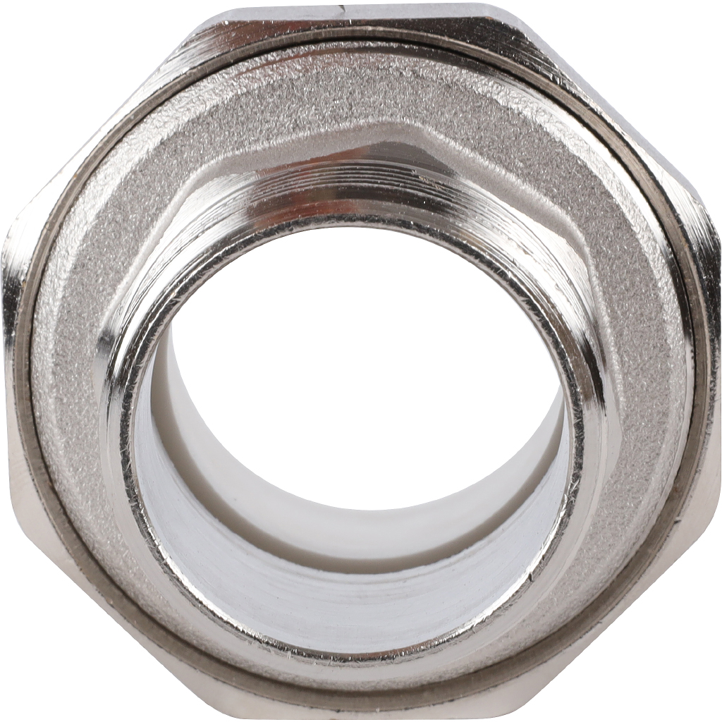 Муфта разъемная Политэк 40х1 1/4 с наружной резьбой для полипропиленовых труб под сварку (цвет белый), 7000240114