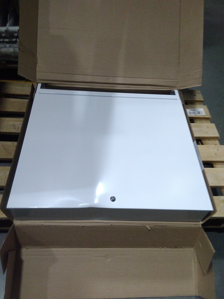 Уцененный товар (вмятина на дверце): Шкаф распределительный наружный STOUT 8-10 выходов (ШРН-3) 651х120х704