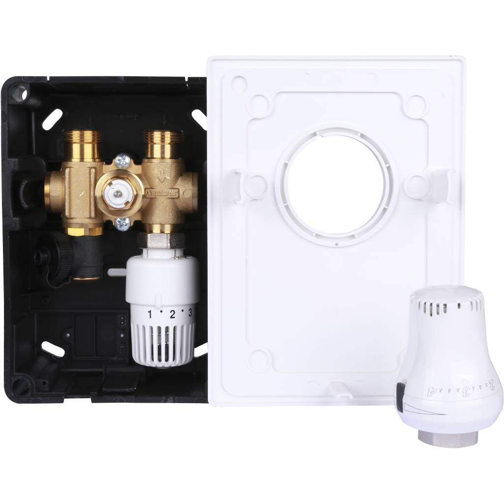 Регулировочный короб Meibes Kombimix DUO с двумя термостатическими головками