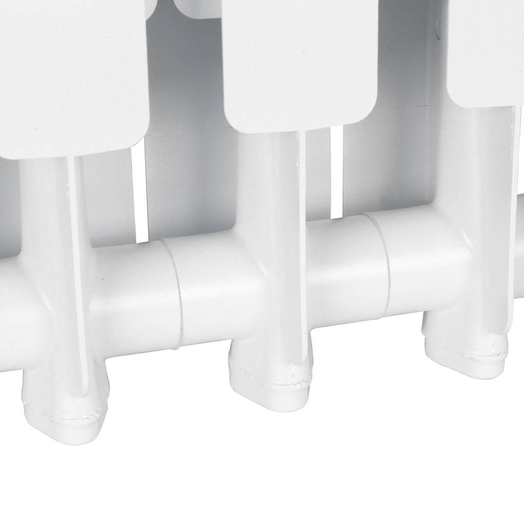 Радиатор алюминиевый STOUT Bravo 500 10 секции нижнее правое подключение (белый RAL 9010), SRA-0120-050010