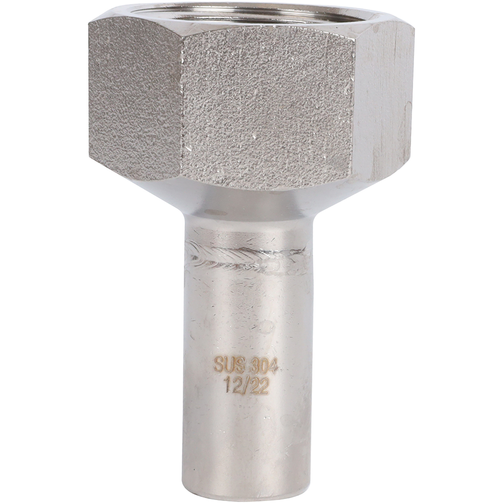 Вставка переходная НПр-ВР ROMMER 18х1 из нержавеющей стали прессовой