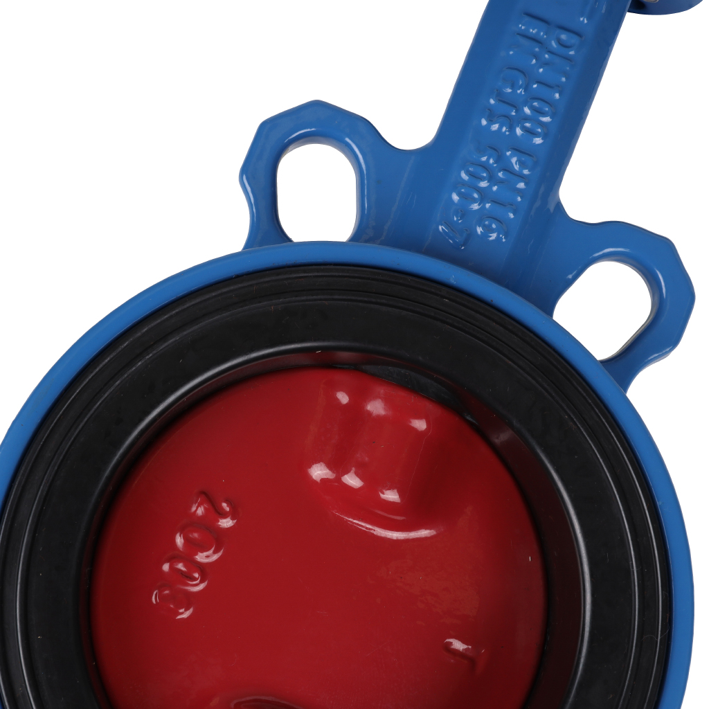 Затвор поворотно-дисковый Tecofi VPI4448 DN 100 PN 16 межфланцевый с ручкой из чугуна EPDM