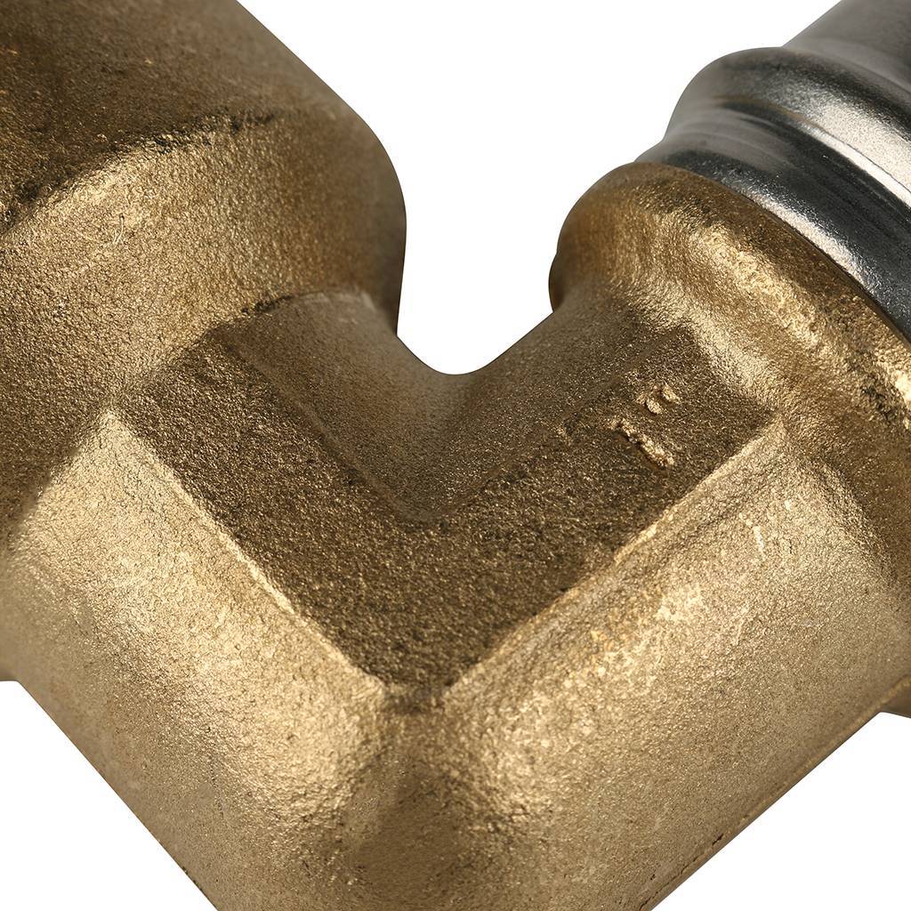 Угольник-переходник STOUT с внутренней резьбой 1 х32 для металлопластиковых труб прессовой, SFP-0010-000132