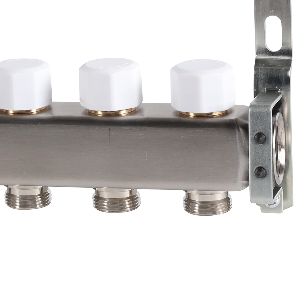 Коллектор из нержавеющей стали без расходомеров ROMMER 10 выходов, RMS-3200-000010
