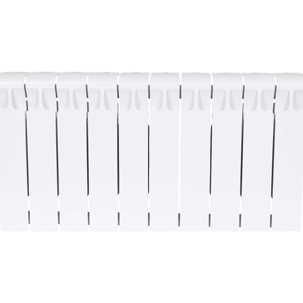 Радиатор биметаллический RIFAR MONOLIT 350 10 секций боковое подключение (белый RAL 9016), 3RM35-10