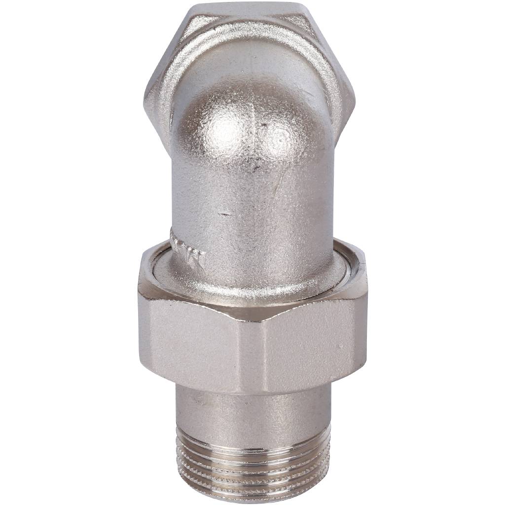 Разъемное угловое соединение STOUT американка ВН 3/4 уплотнение под гайкой o-ring кольцо, никелированное, SFT-0057-000034