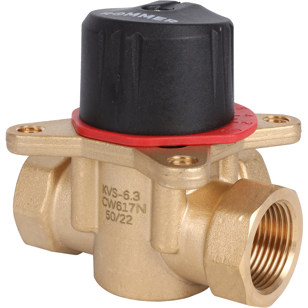 3-х ходовой смесительный клапан ROMMER 3/4  KVs 6,3