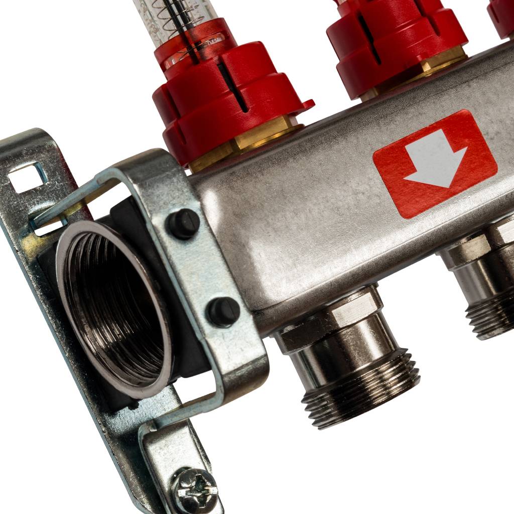 Коллектор из нержавеющей стали с расходомерами STOUT 11 выходов, SMS 0917 000011