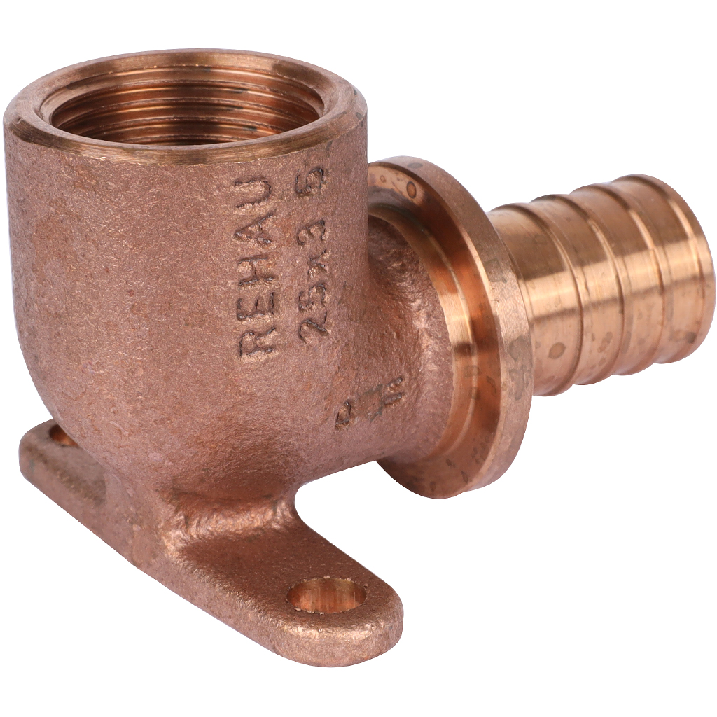 Угольник настенный РЕХАУ RAUTITAN с внутр. резьбой 25-Rp 3/4 RX+ для труб из сшитого полиэтилена аксиальный, 14563611001