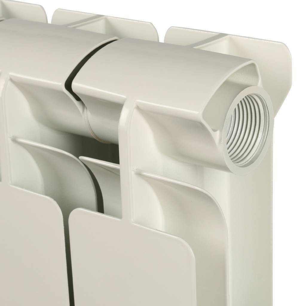 Радиатор алюминиевый STOUT Bravo 500 12 секций боковое подключение RAL9010, SRA-0110-050012