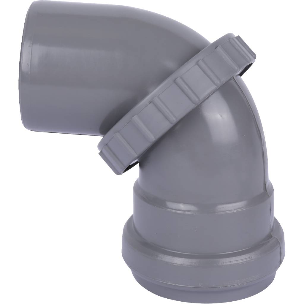 Отвод универсальный Sinikon D050 серый, KU.050.G