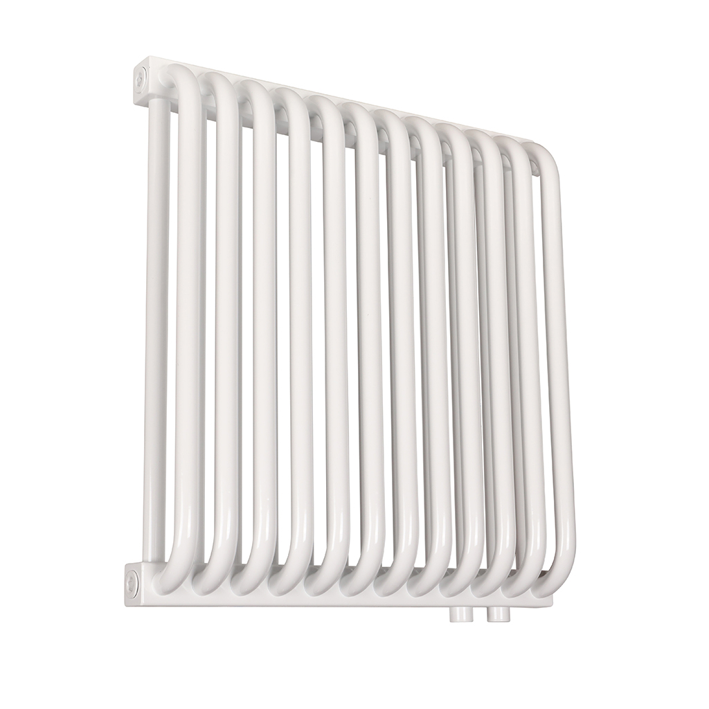 2-х трубчатый радиатор стальной ROMMER RST 2050/12 секций нижнее правое подключение RAL9016 RST-205012-020