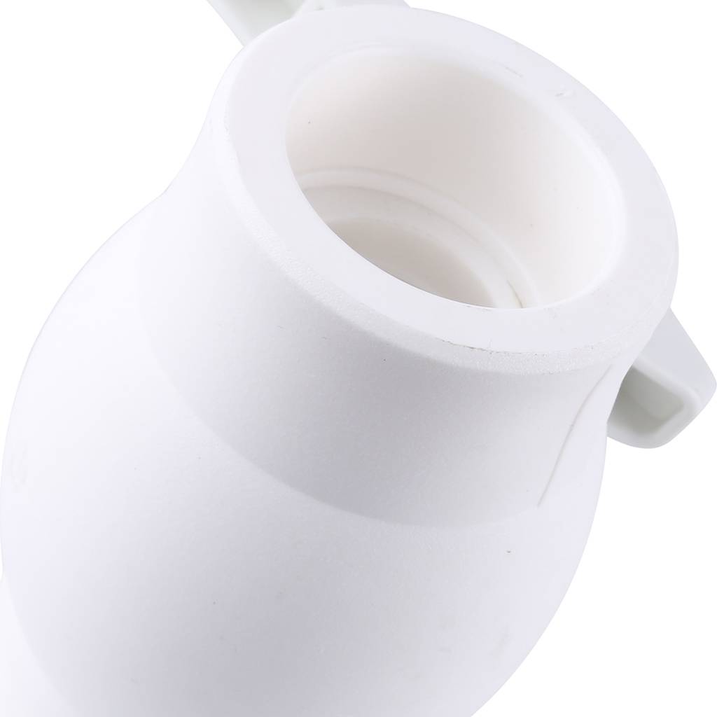 Кран шаровой Kalde d=40 для полипропиленовых труб под сварку (цвет белый), 3242-vlb-400003