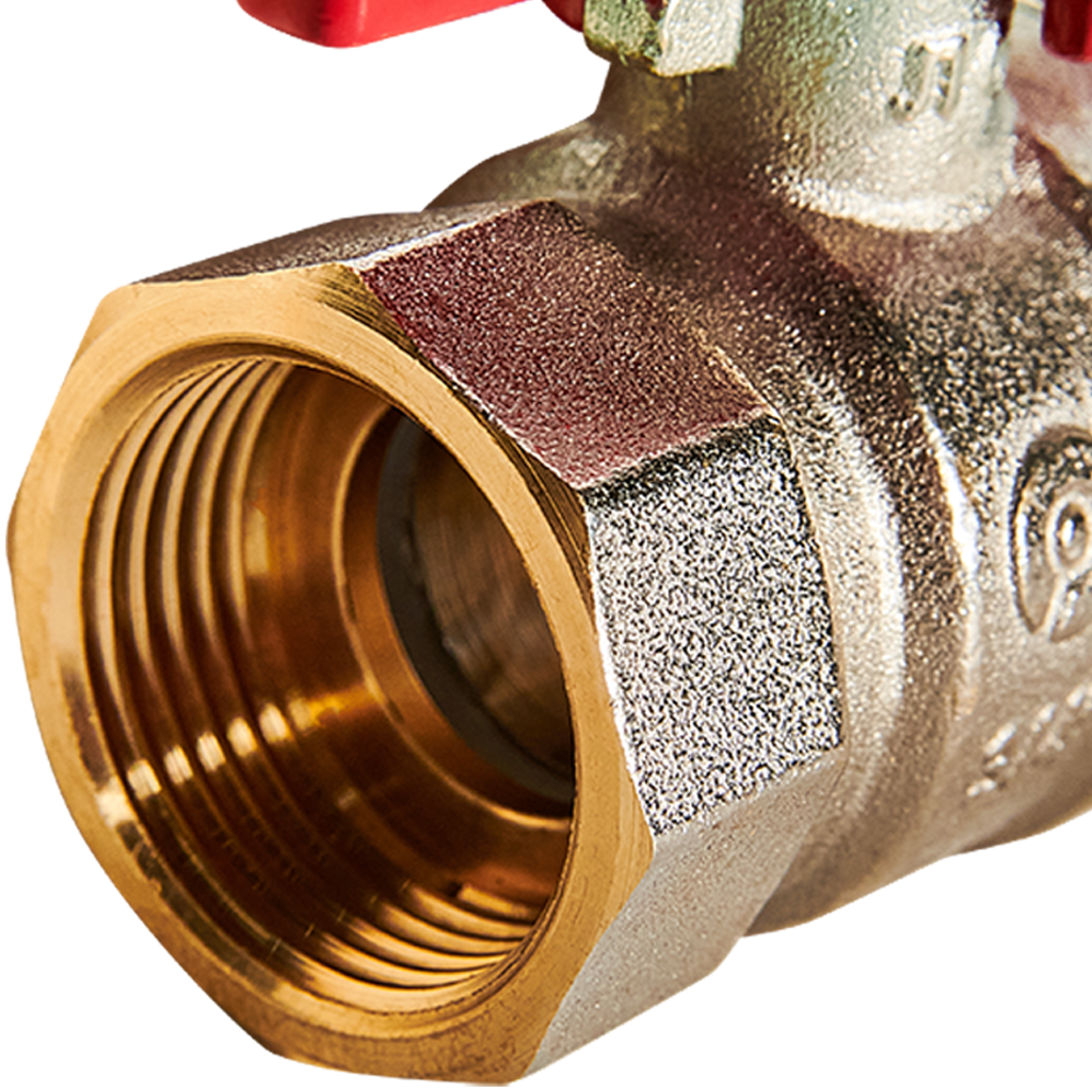 Кран шаровой ROMMER ВР/НР, ручка бабочка 3/4