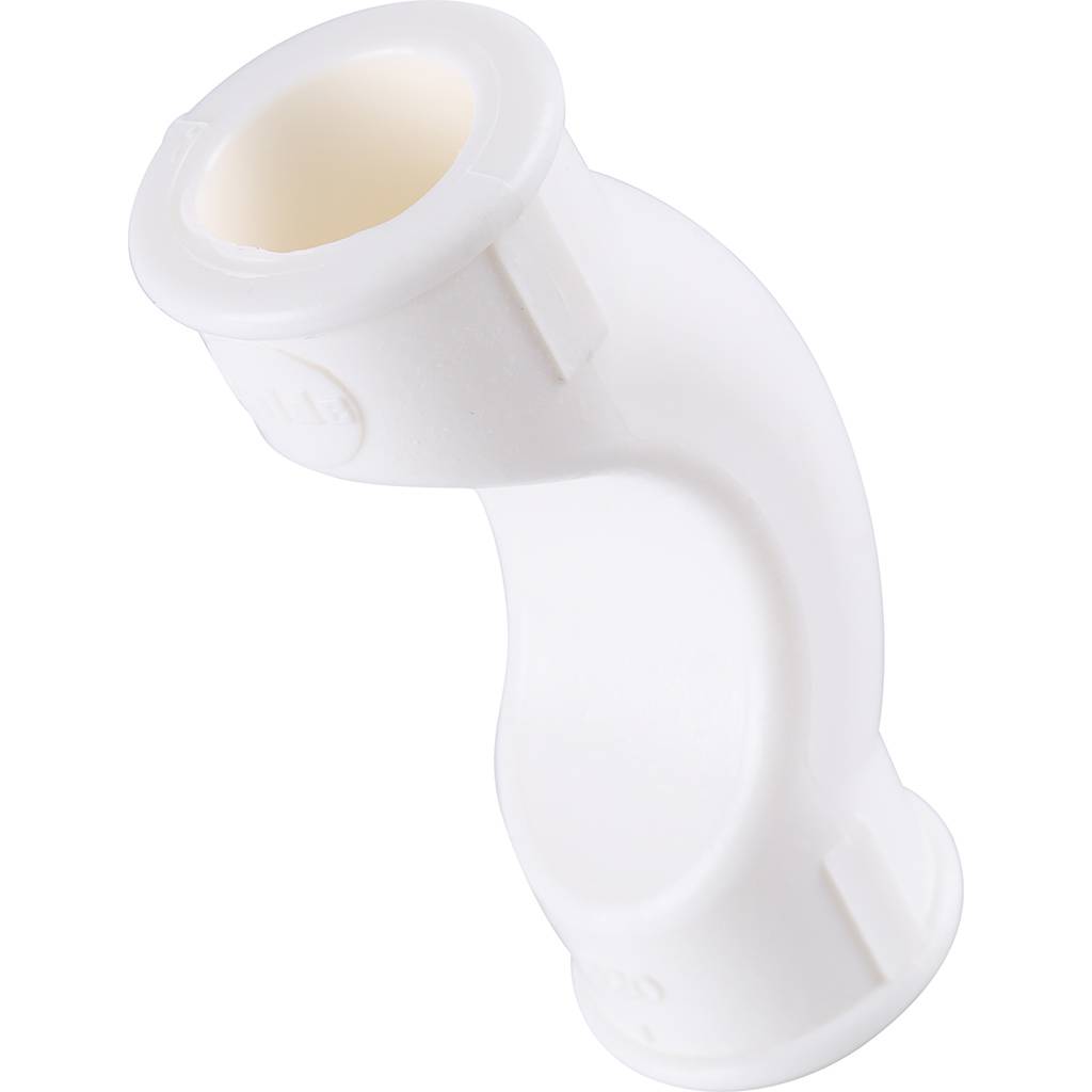 Обводное колено Kalde d=20 для полипропиленовых труб под сварку (цвет белый), 3202-twc-200001