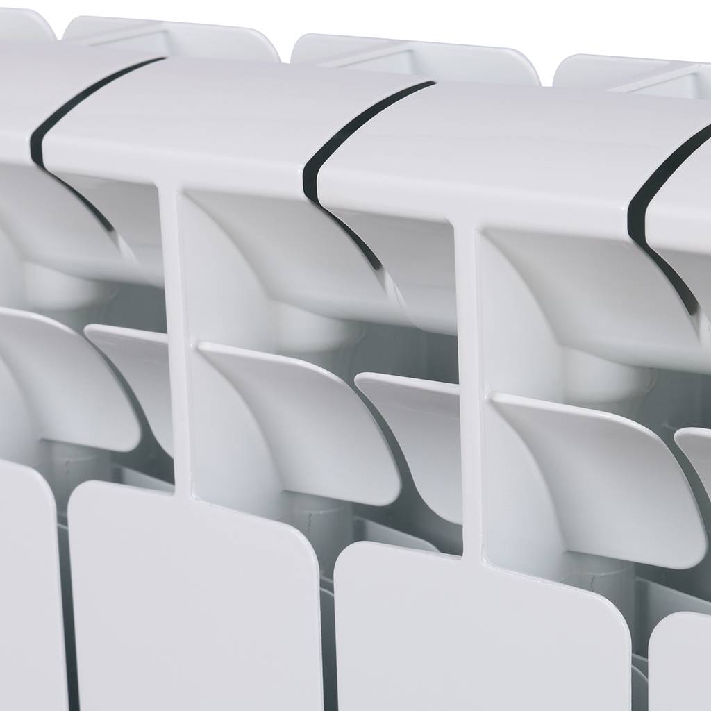 Радиатор биметаллический RIFAR BASE 500 5 секций боковое подключение (белый RAL 9016), 1RB50-5