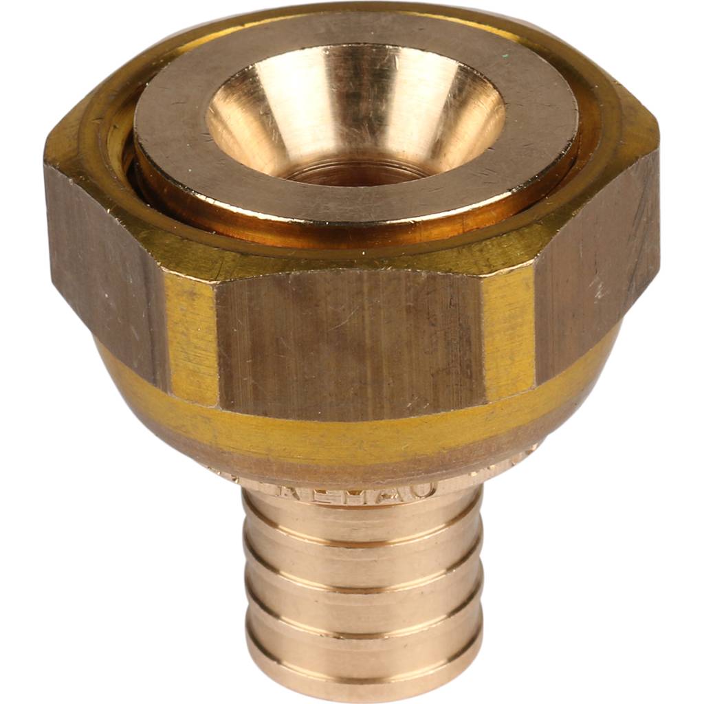 Переходник РЕХАУ RAUTITAN с накидной гайкой 16-G 3/4 RX+ для труб из сшитого полиэтилена аксиальный