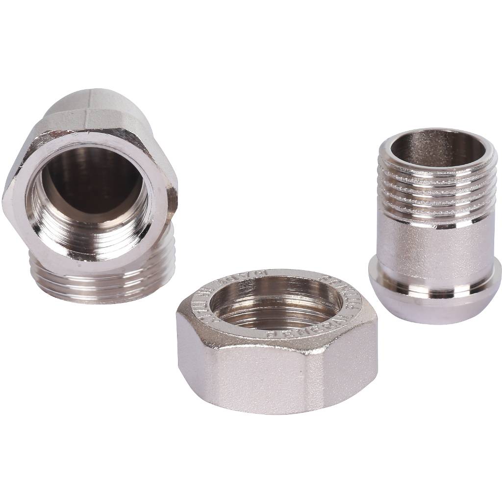 Разъемное угловое соединение STOUT американка ВН, никелированное 1/2, SFT-0059-000012