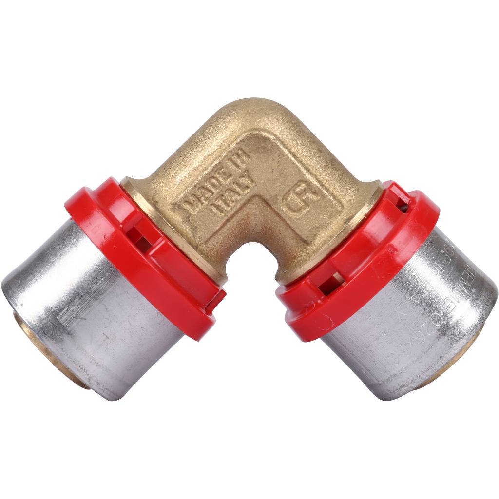 Угольник TIEMME  26x26 для металлопластиковых труб прессовой, 1650003