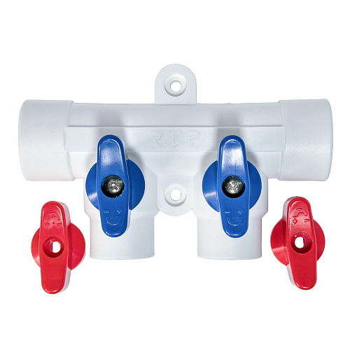 Коллектор с шаровым краном универсальный PPR 25х20/2, RTP