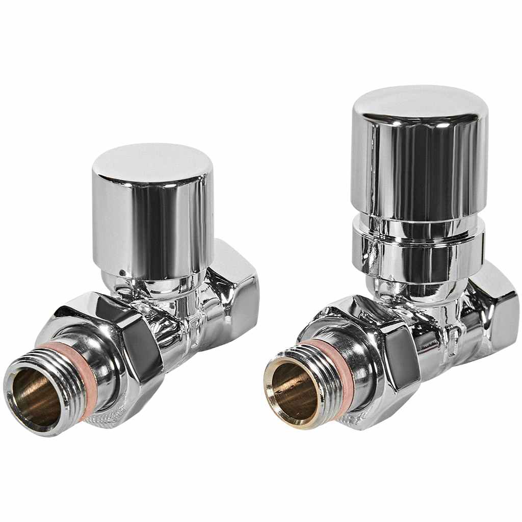 Комплект клапанов термостатических STOUT Design хром, прямой 1/2, SVTDK-0001-000015C