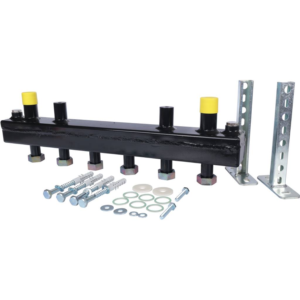 Стальной распределительный коллектор STOUT SDG-0018 3 отопительных контура с гидравлическим разделителем DN 20