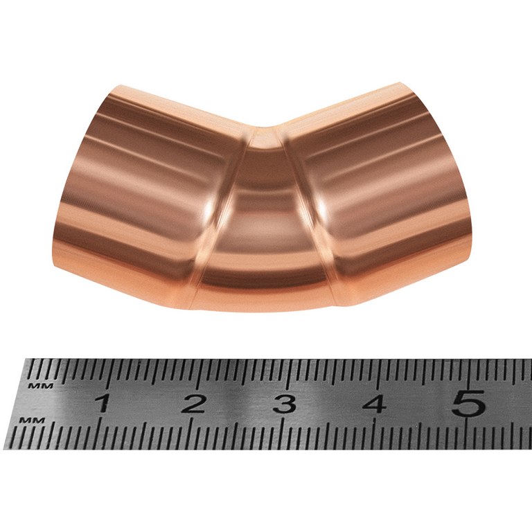 Отвод JINTIAN 45° ВП-ВП 22 из меди 22 под пайку, JT-1504122