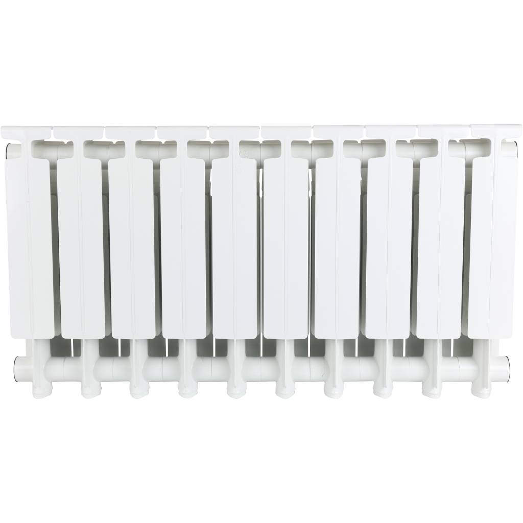 Радиатор алюминиевый Global GL- 350 10 секций боковое подключение (белый RAL 9010), 68530