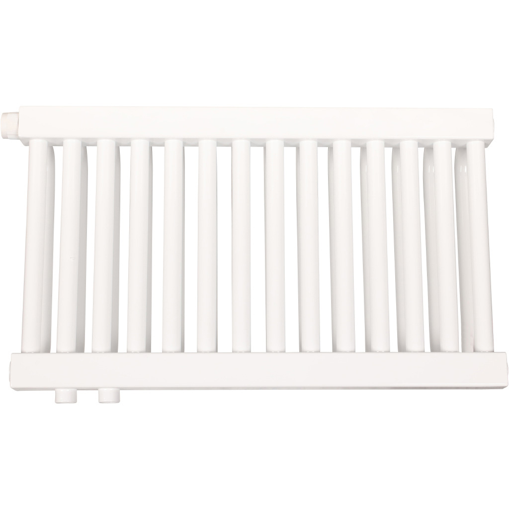 2-х трубчатый радиатор стальной ROMMER RST 2030/14 секций нижнее правое подключение RAL9016, RST-203014-020