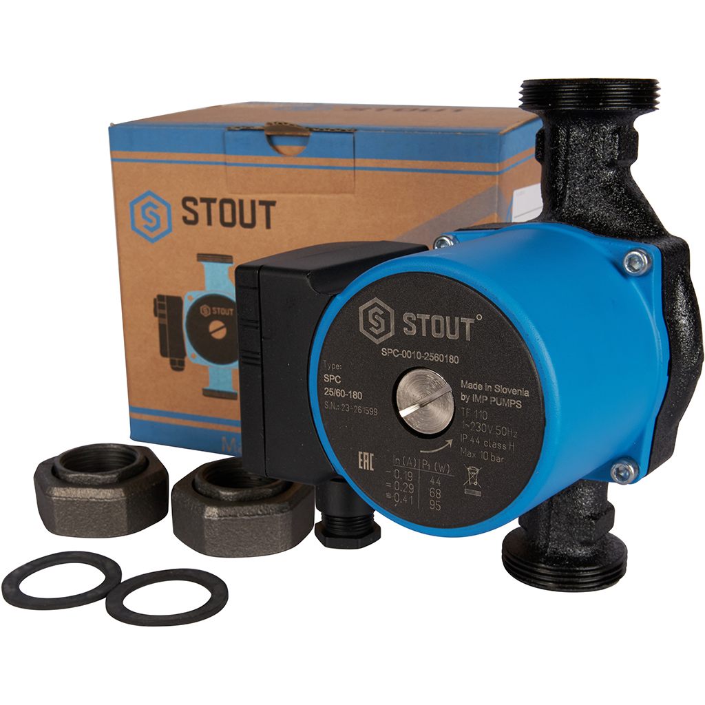 Насос циркуляционный STOUT 25/60-180, SPC-0010-2560180