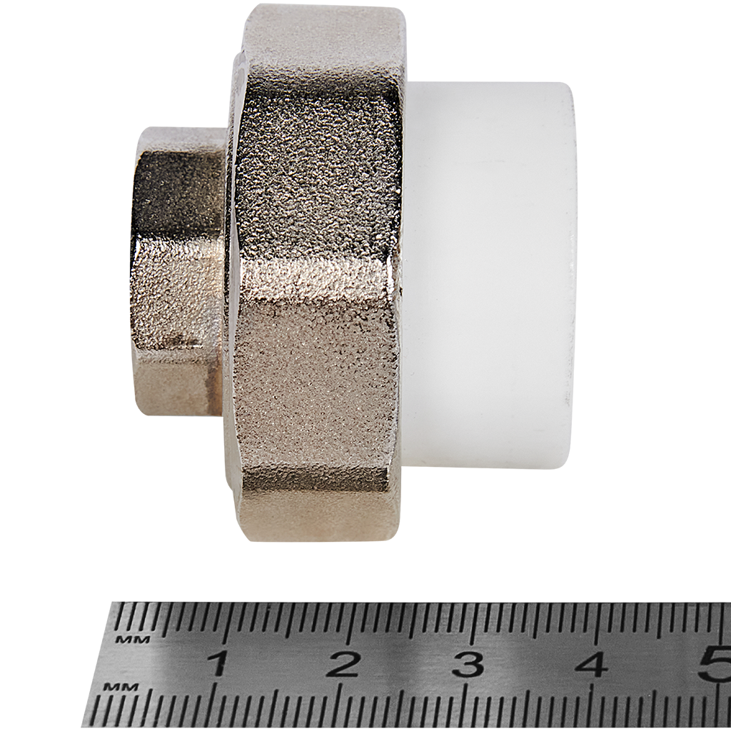 Муфта комбинированная Pro Aqua d=25-1/2 PP-R разъемная (американка) ВР Белая