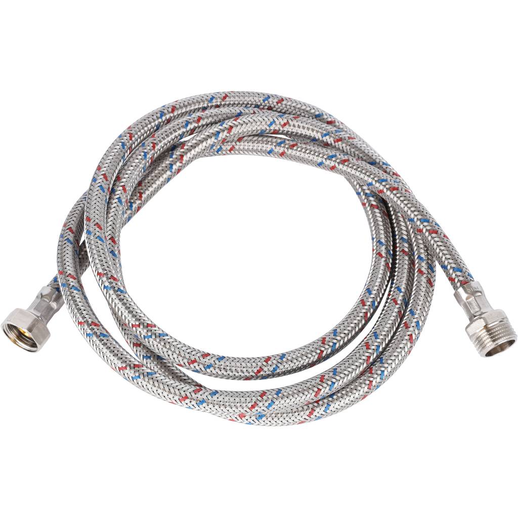 Гибкая подводка для воды STOUT НР 1/2 х ВР 1/2, длина 2000 мм, SHF-0092-081515