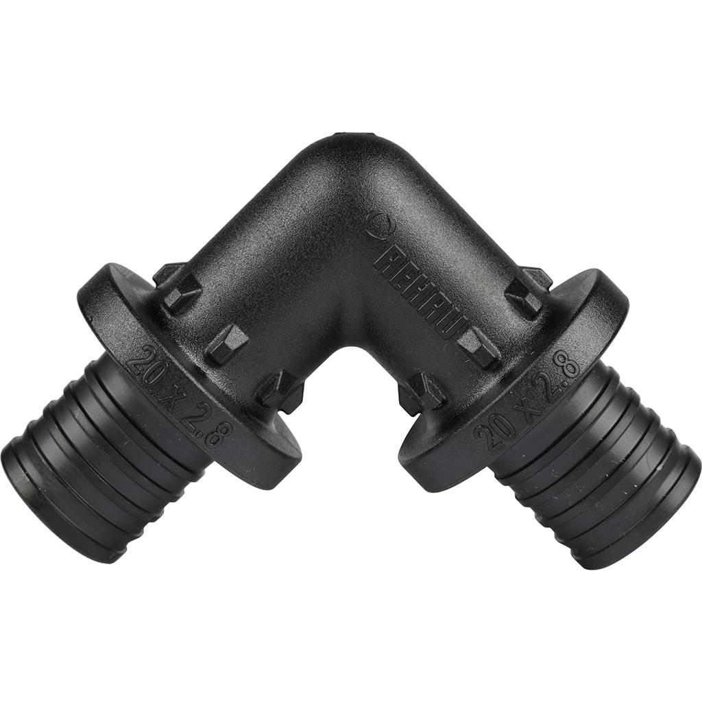 Угольник РЕХАУ RAUTITAN 90°, 20 PX для труб из сшитого полиэтилена аксиальный, 11600221001