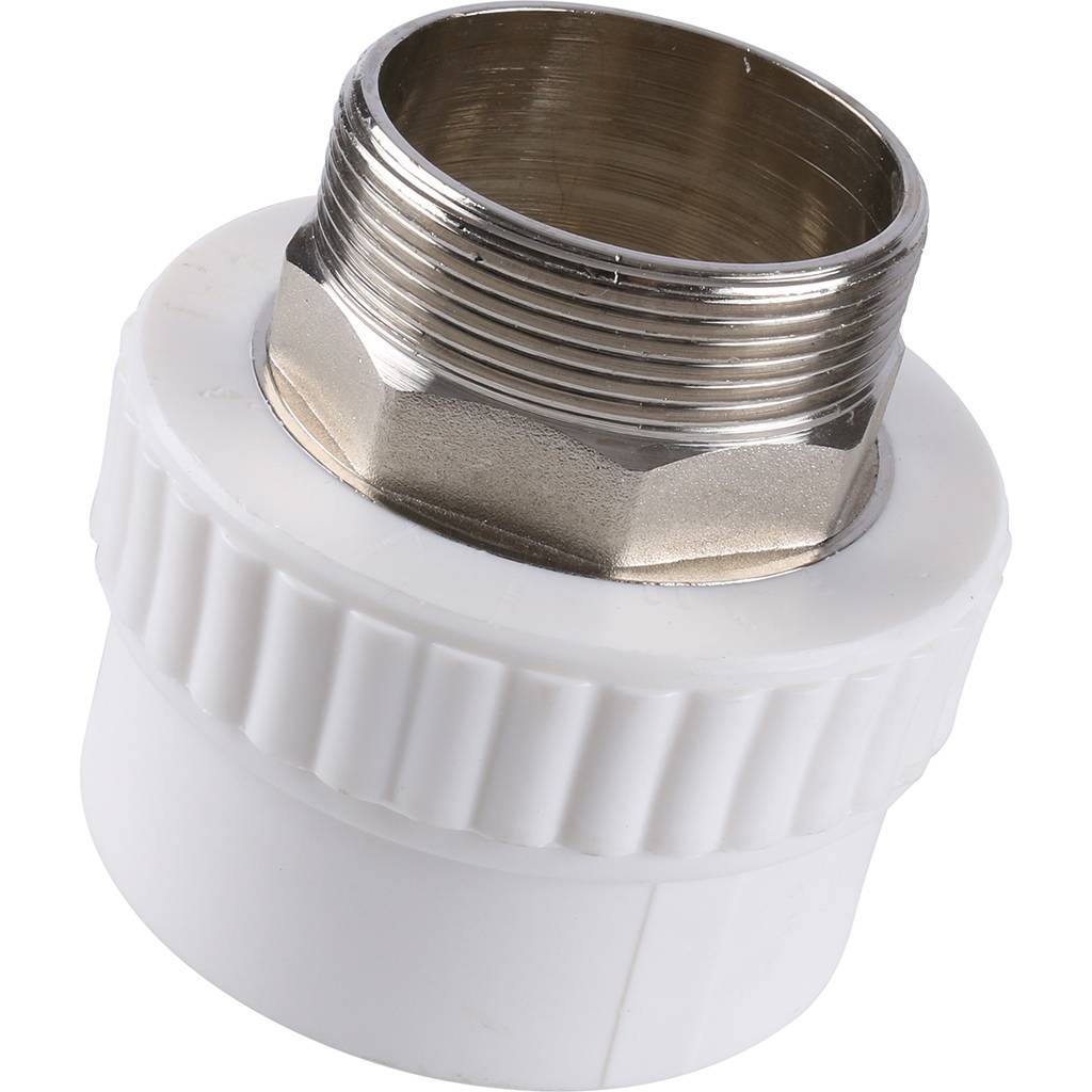 Муфта комбинированная Kalde под шестигранник (наруж. резьба, 63x2 ) для полипропиленовых труб под сварку