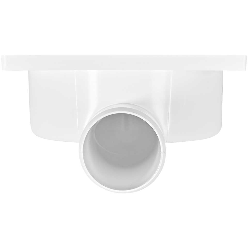 Трап нерегулируемый, боковой Sinikon металлическая решетка 150*150 (Белый) D50, 15.В.050.N.М.B