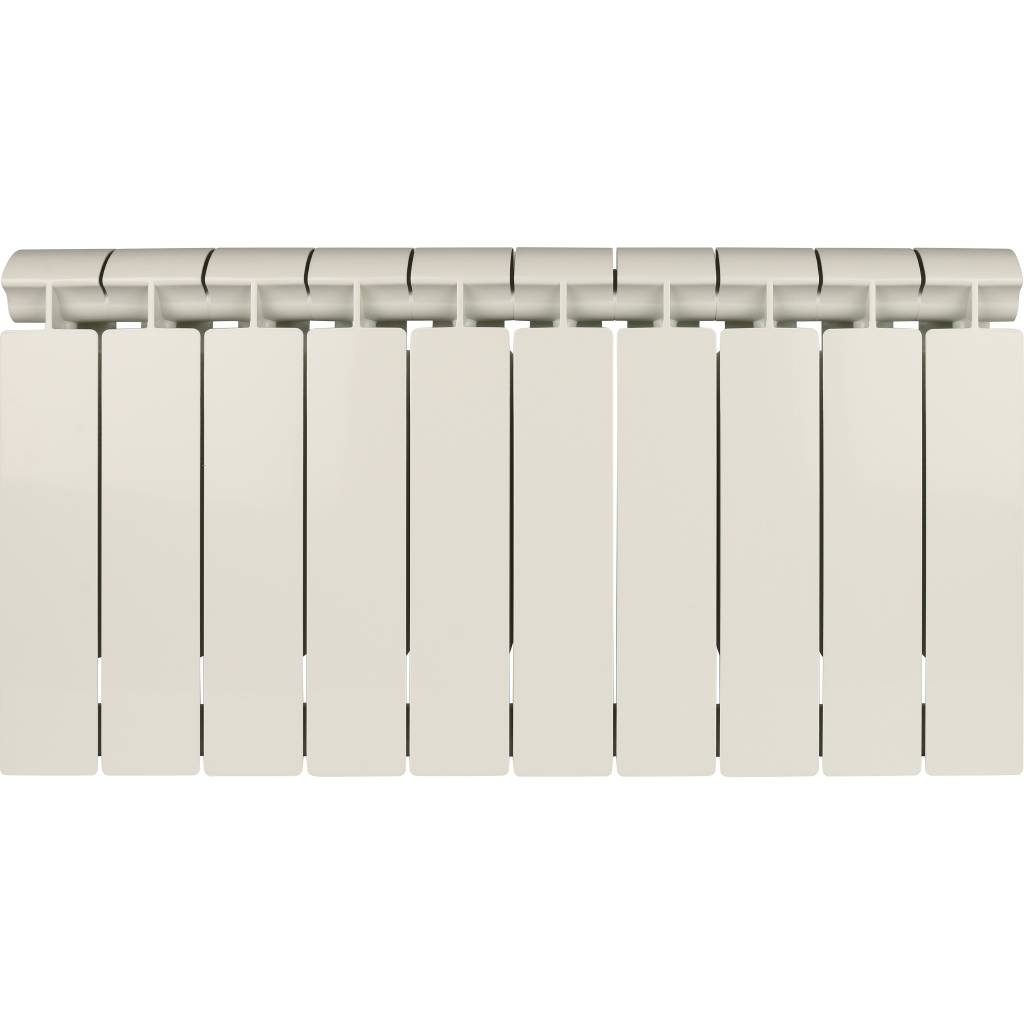 Радиатор биметаллический Global STYLE EXTRA 350 10 секций боковое подключение (белый RAL 9010), STE03501010