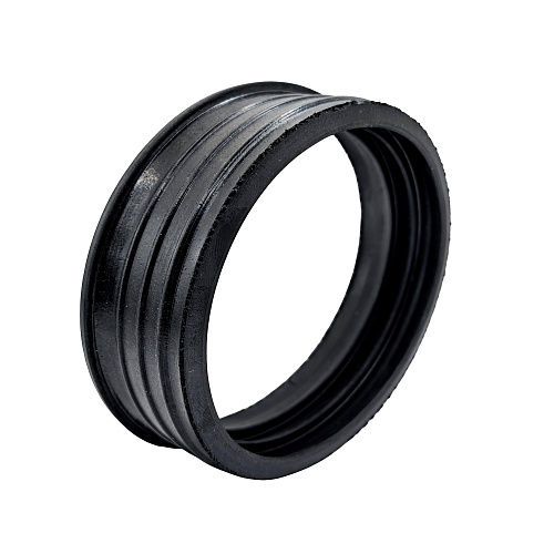 Манжета переходная с чугуна на пластик ВК резина 110/123 индивидуальная упаковка, черный