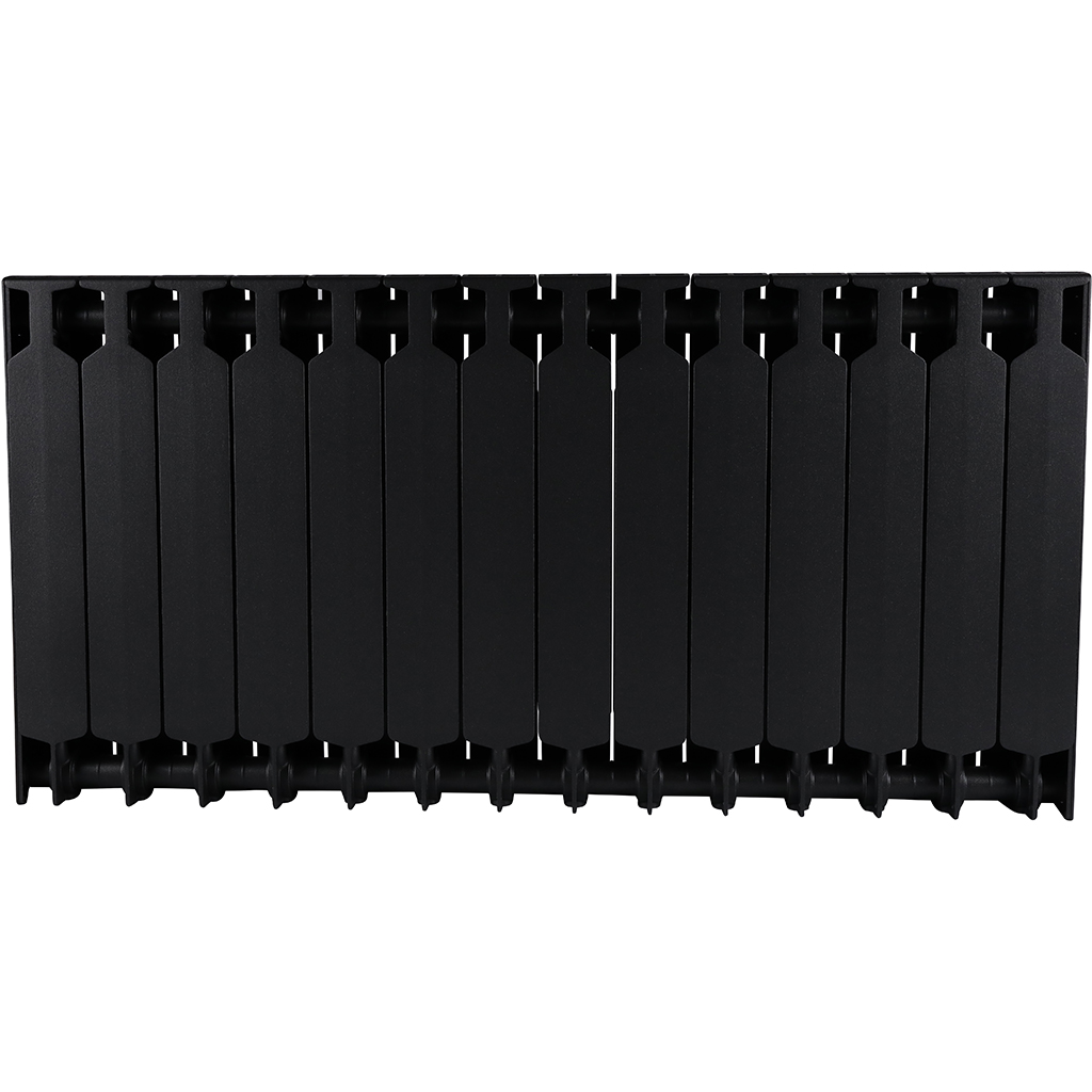 Радиатор биметаллический RIFAR SUPReMO 500 14 секций боковое подключение (Антрацит), 4RS50-14-AN